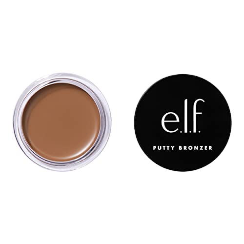 E.l.f. Putty Bronzer, Creamy & Highly Pigmented Formula, Creates a Long-Lasting Bronzed Glow, Infused With Argan Oil & Vitamin E, Honey Drip, 0.35 Oz (10g)