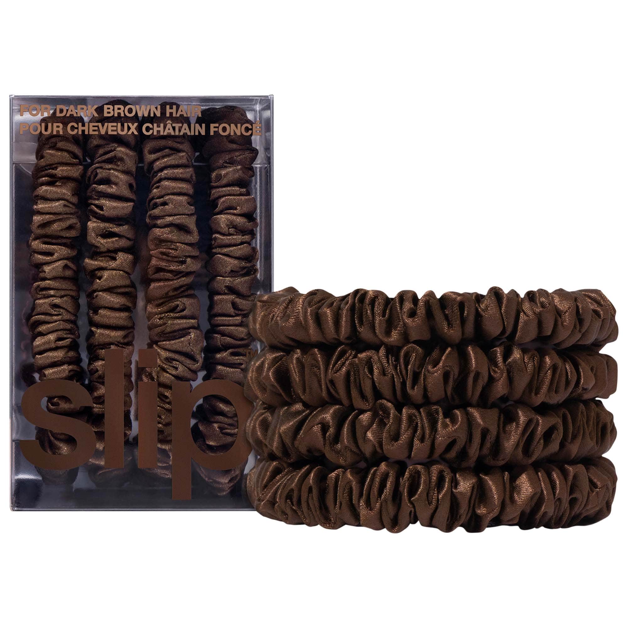 Slipsilk™ Skinny Scrunchies - 4 Pack