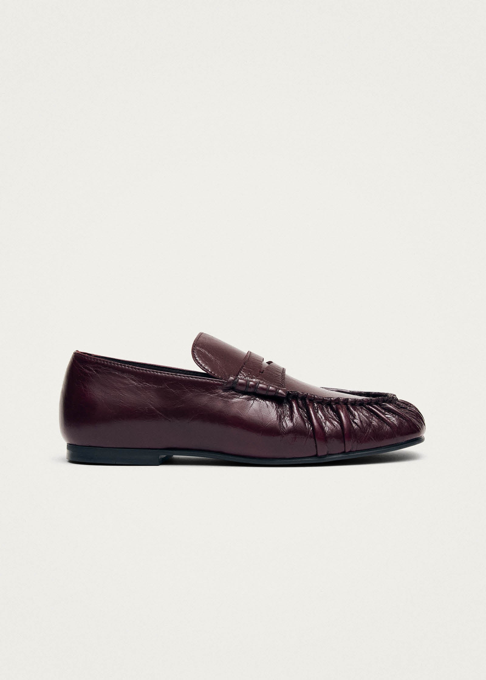 Aven Rift Burgundy Leather Loafers | Alohas