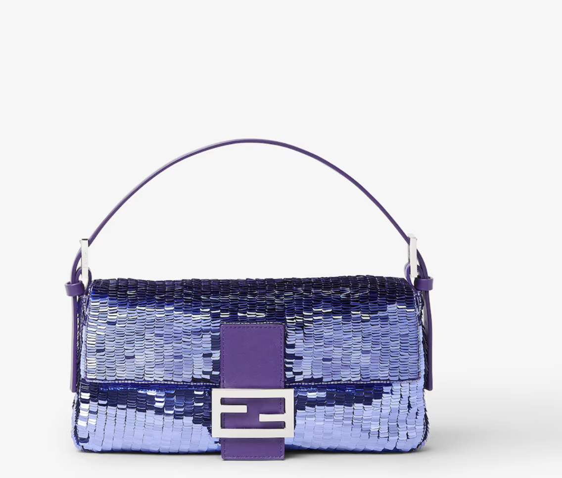 Fendi, Purple Sequinned Bag