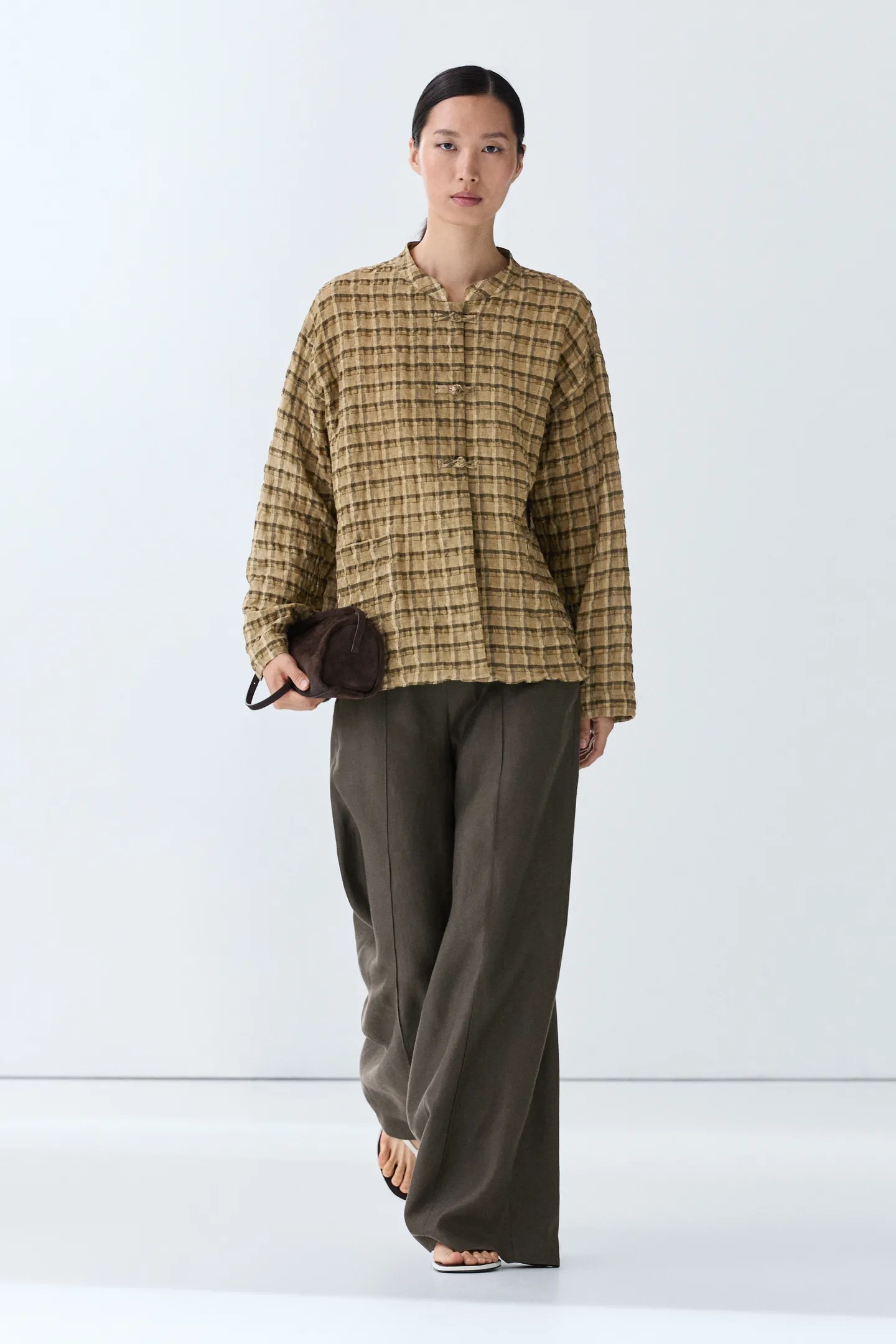 Massimo Dutti, Flowing Checkered Shirt