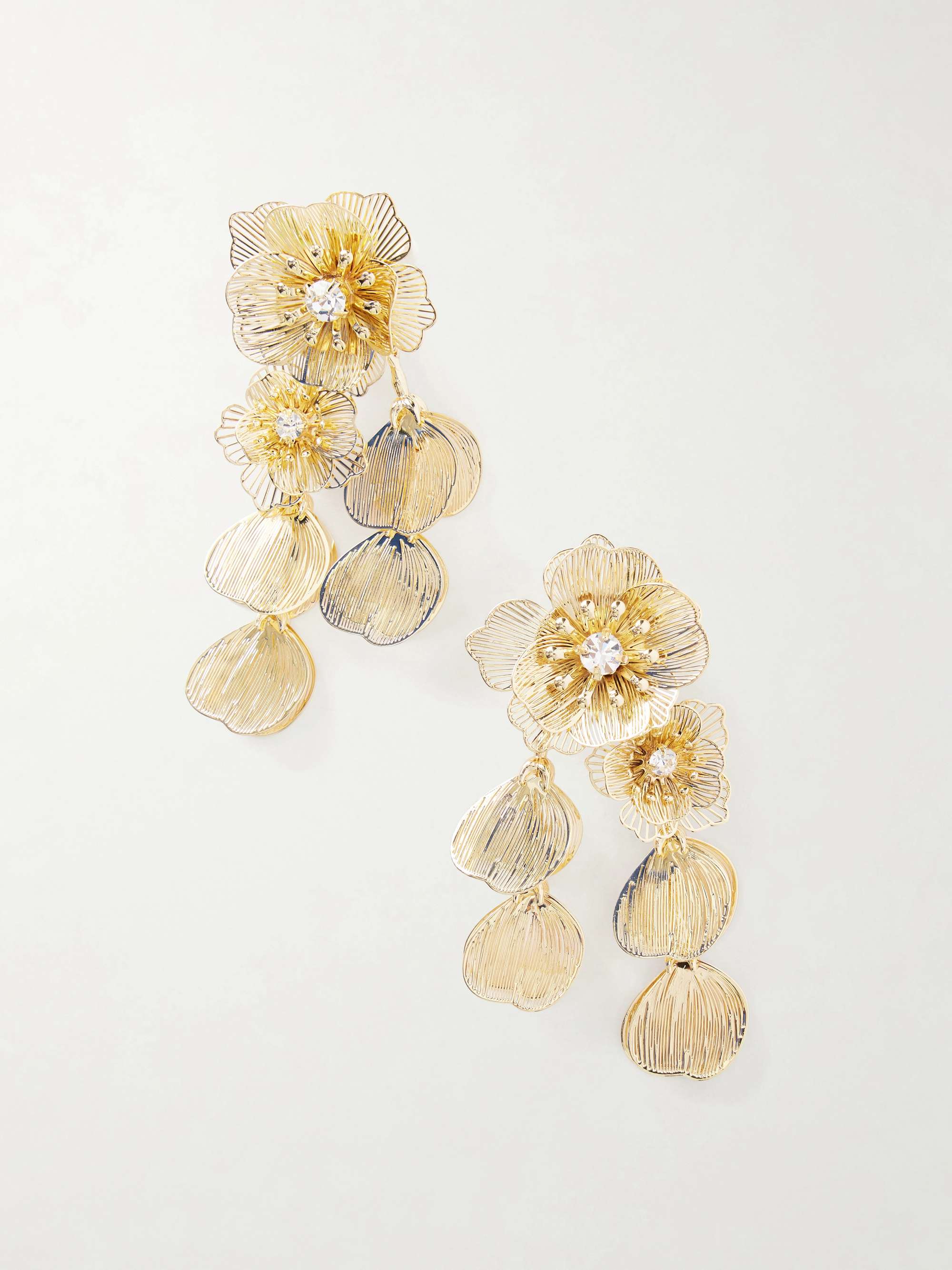 Gold-Tone Crystal Earrings