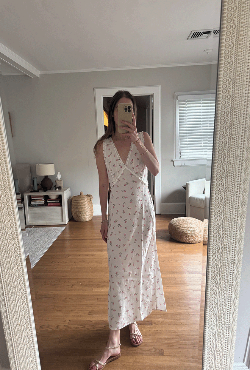 Tessa Faye O&rsquo;Connell wearing Rixo.