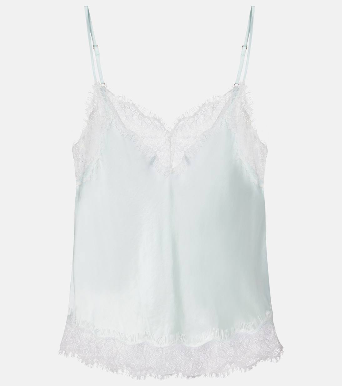 Zely Lace-Trimmed Camisole in Blue - Poupette St Barth