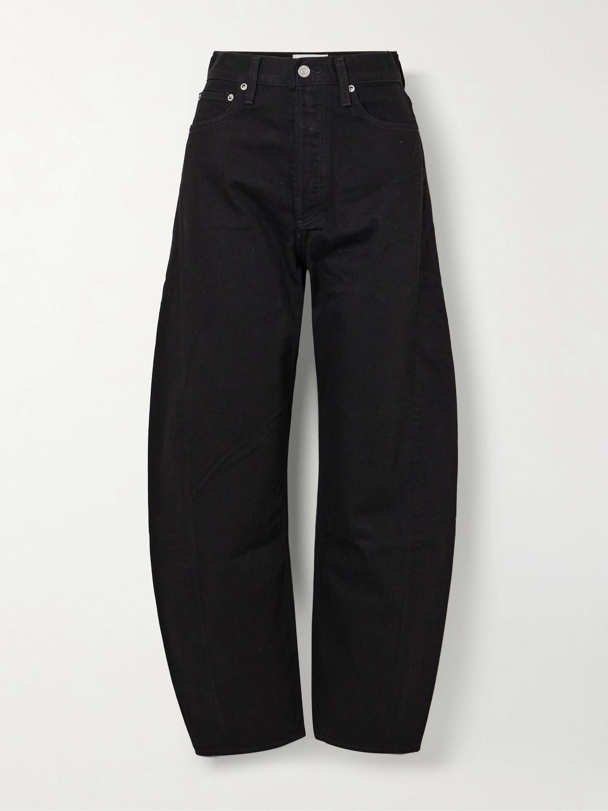 Luna High-Rise Barrel-Leg Organic Jeans