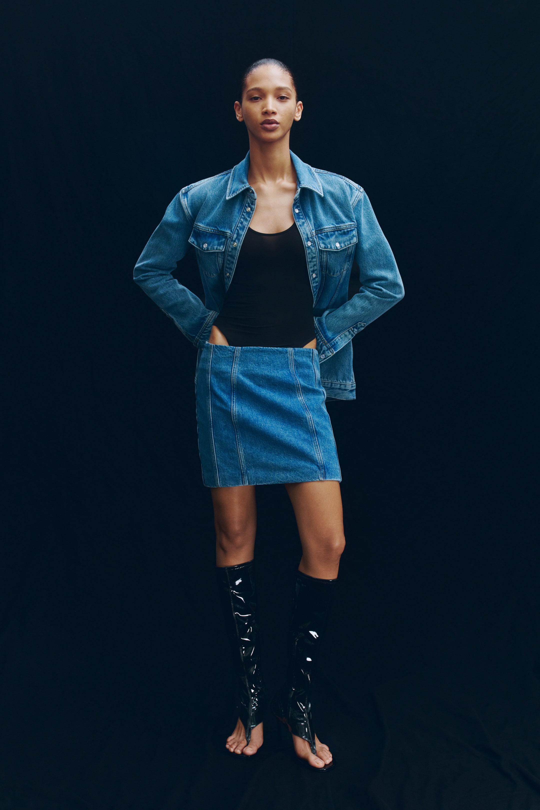Denim Mini Skirt
