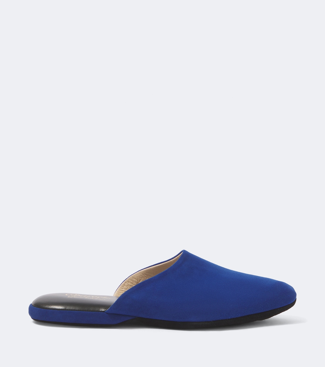 Suede Slippers in Blue - Charvet