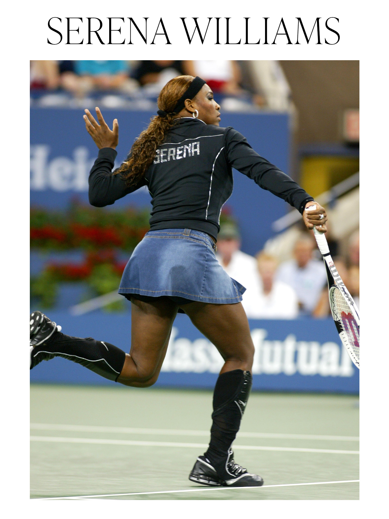 Serena Williams loses to Jennifer Capriati in the quarter finals of the women's singles September 7, 2004 at the 2004 US Open in New York.