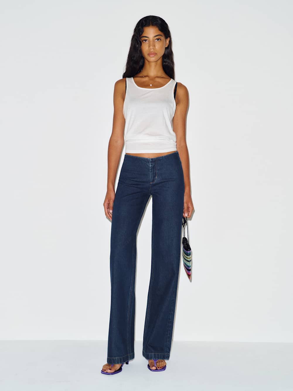 Talissa Stretch Low Rise Trouser Wide Leg Jeans