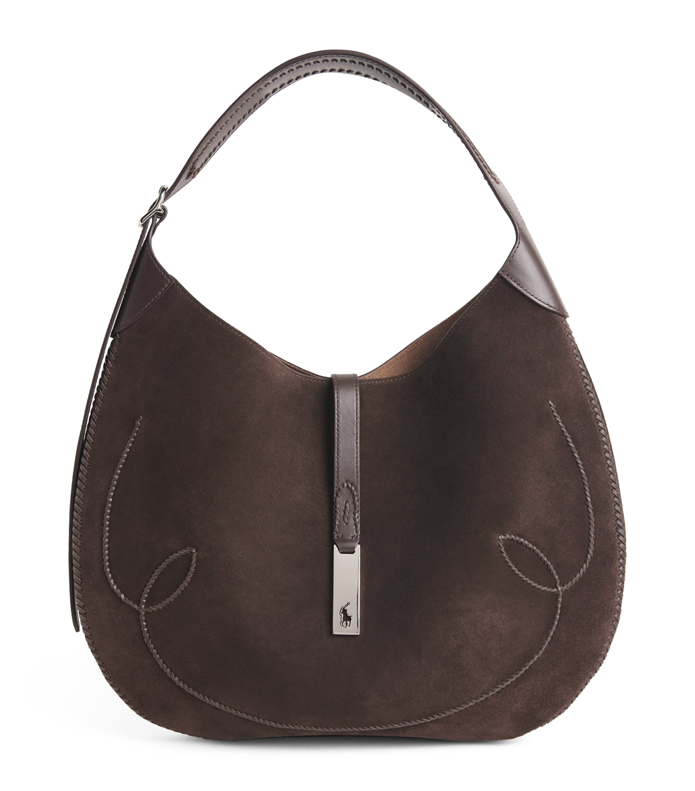 Polo Ralph Lauren Medium Suede Polo Id Shoulder Bag