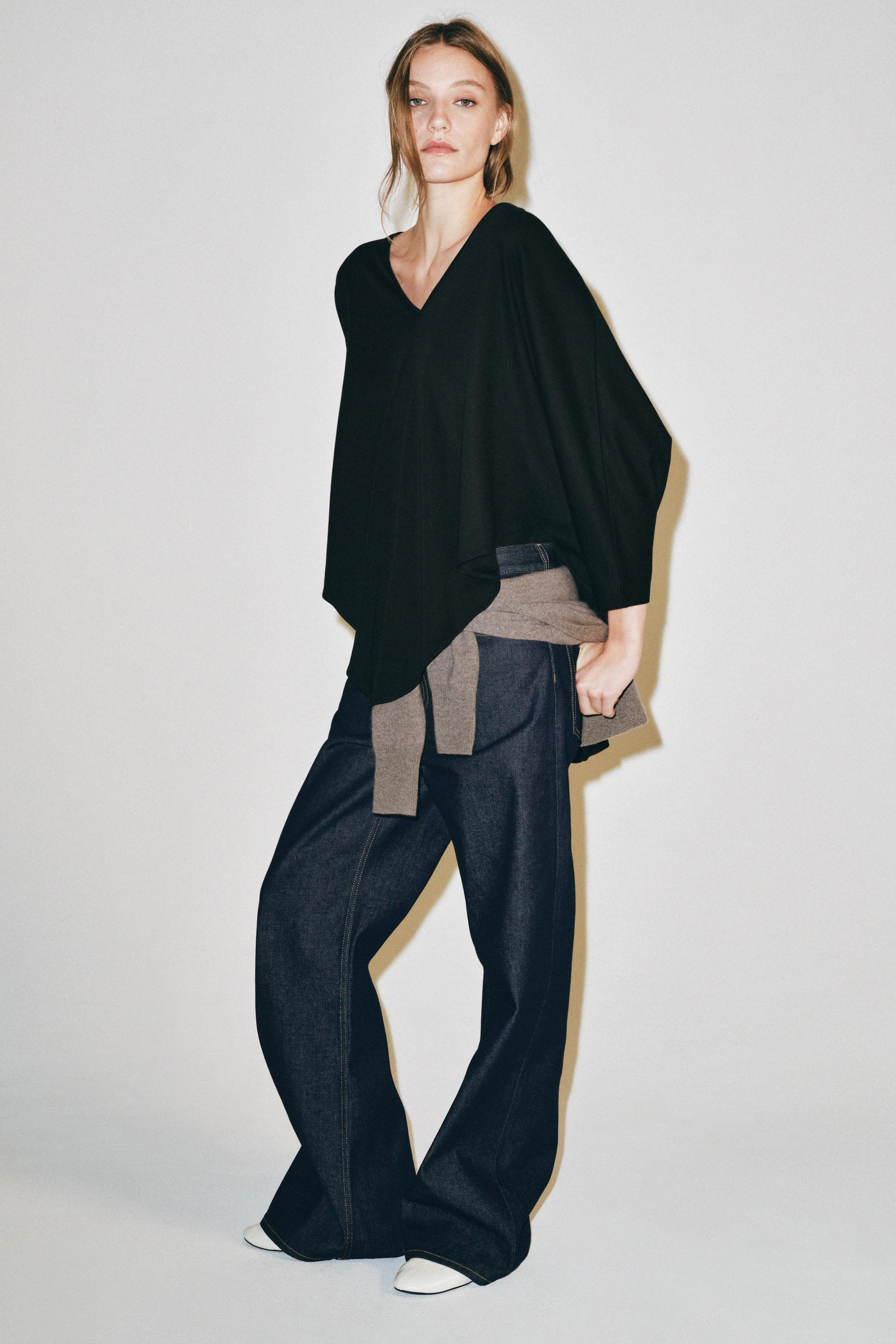 Supima&reg; Cape T-Shirt - Black - S