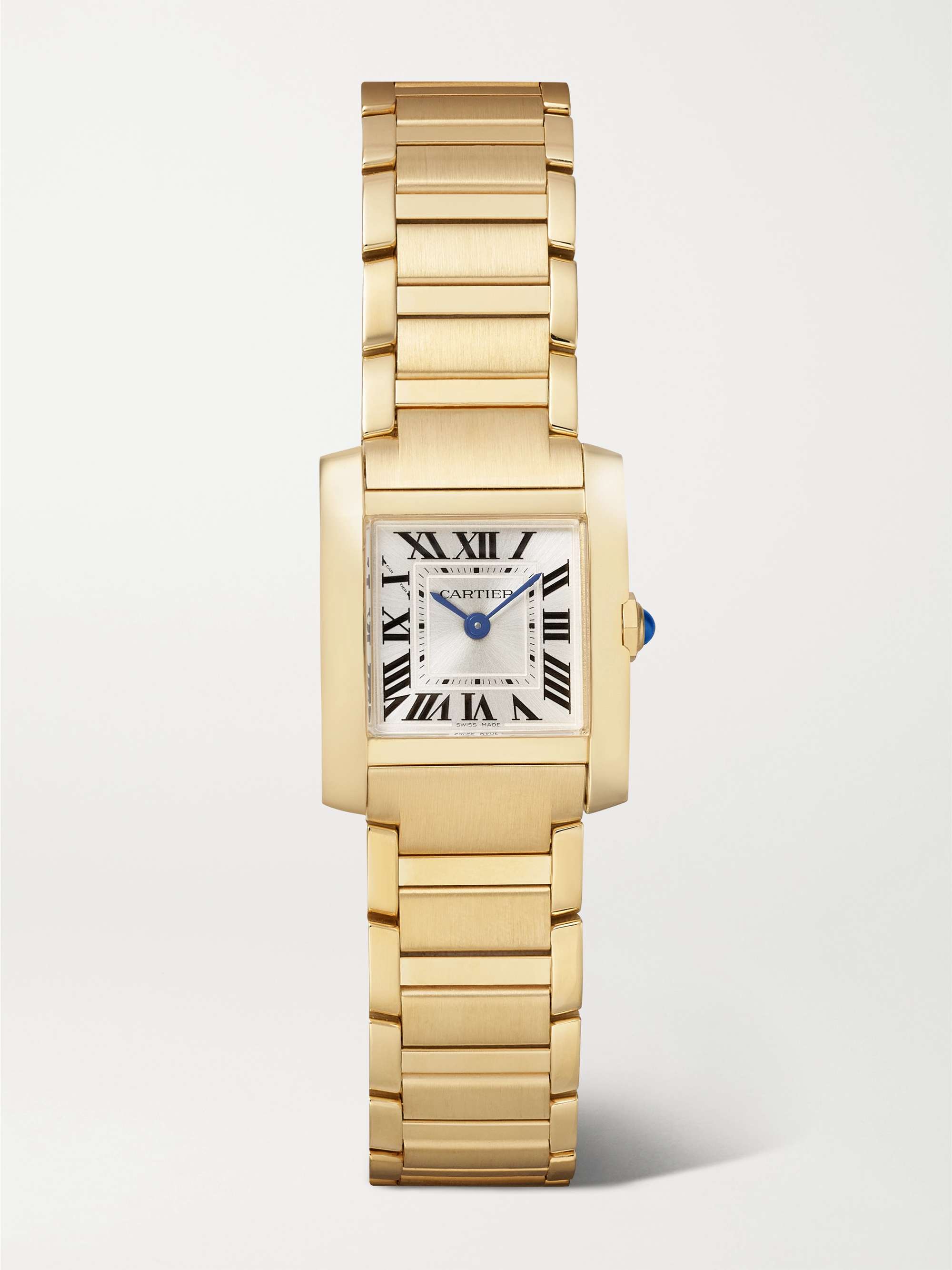 Tank Fran&ccedil;aise Small 18-Karat Gold Watch