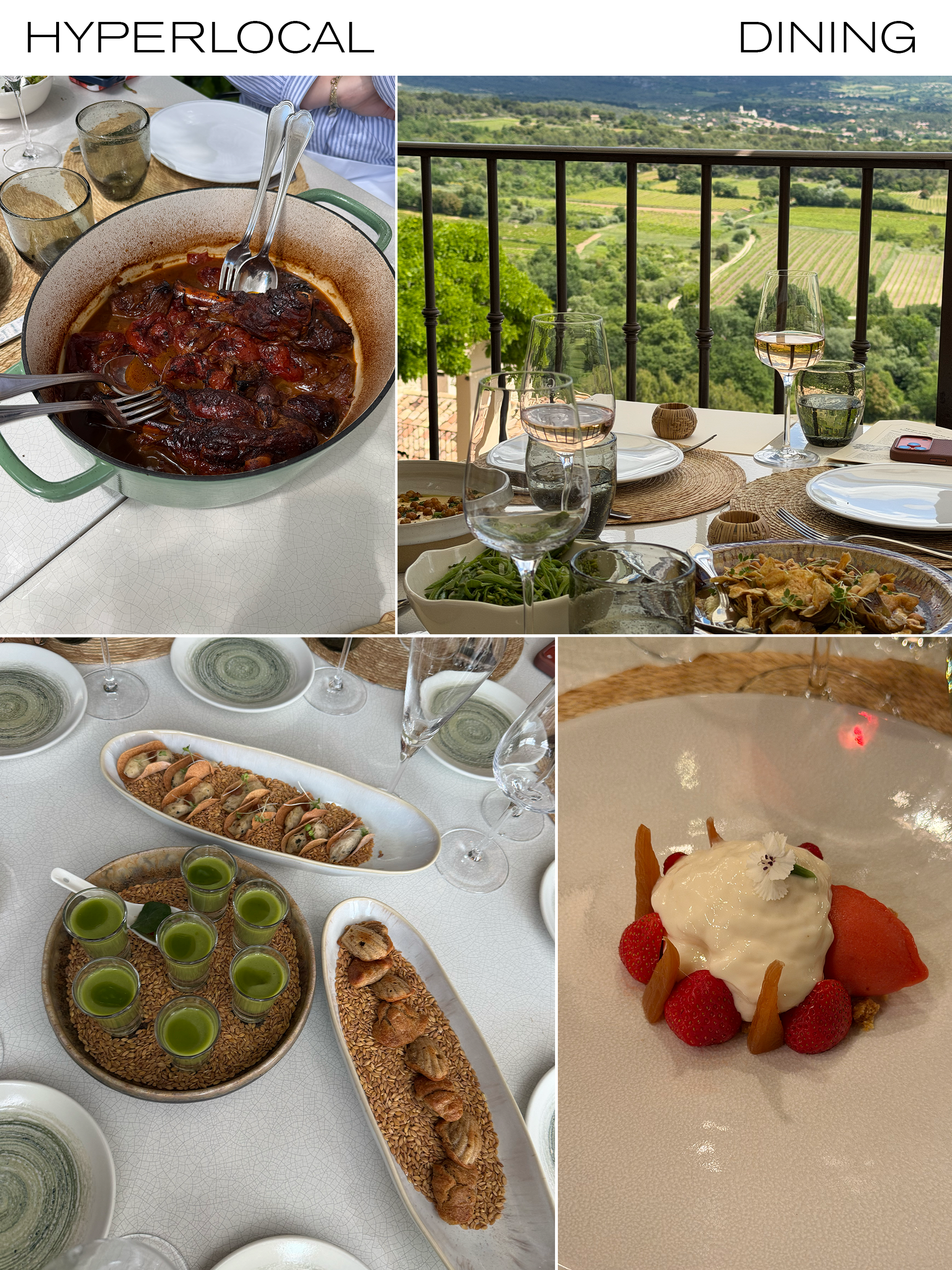 a collage of hotel images of Crillon Le Brave