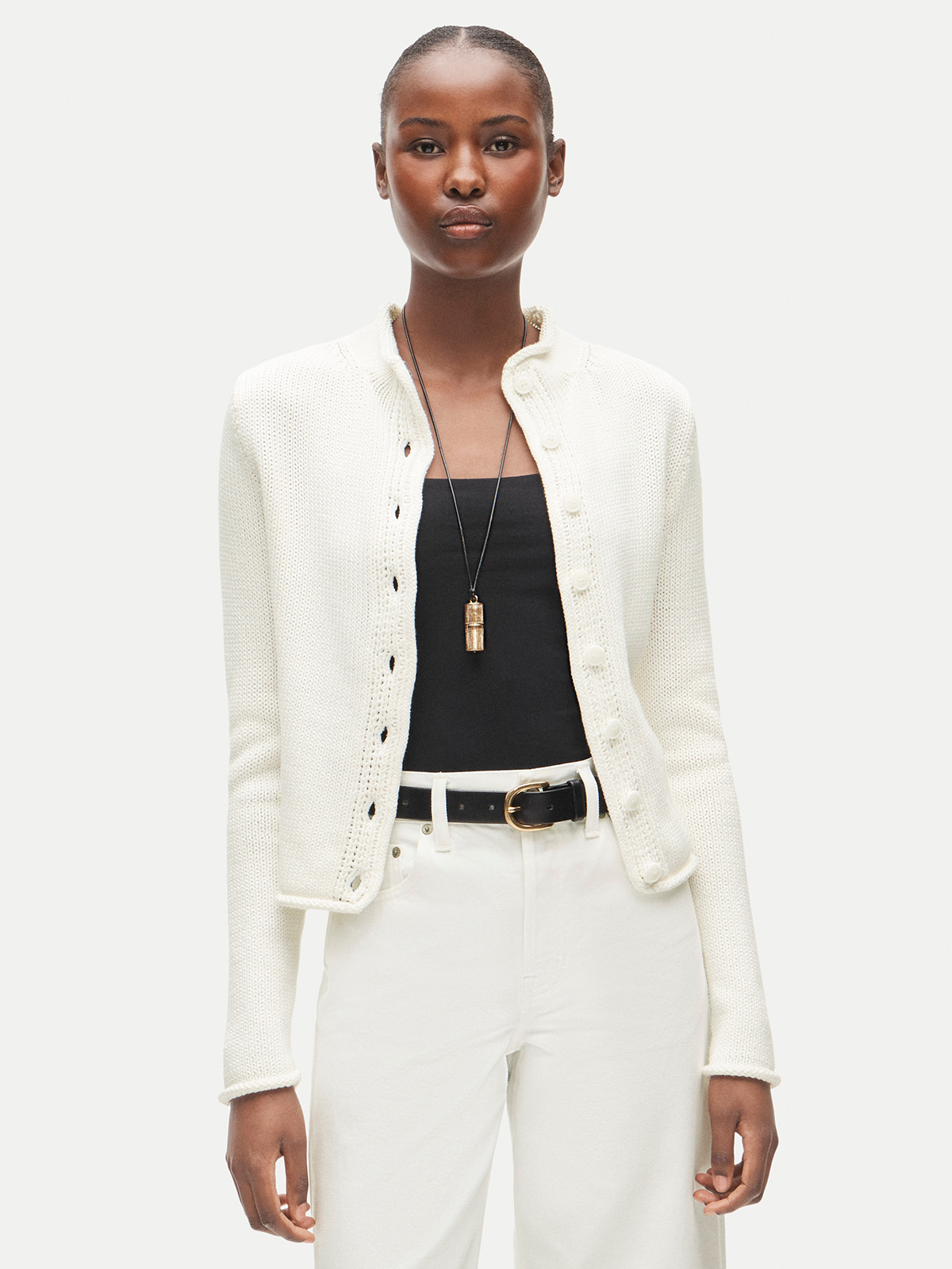Rollneck&trade; Reversible Cardigan in Stripe