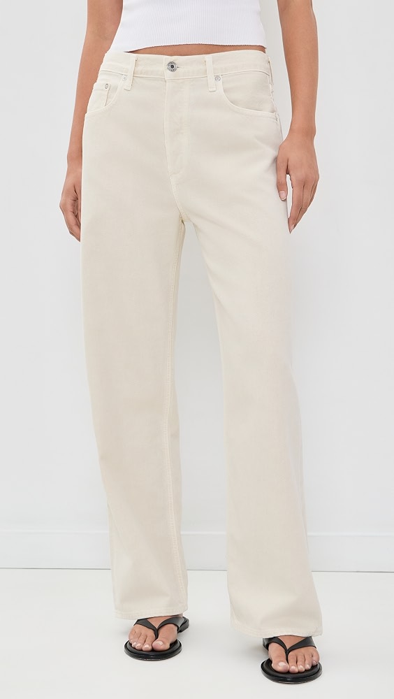 Low Slung Baggy Jeans - Brown Rice