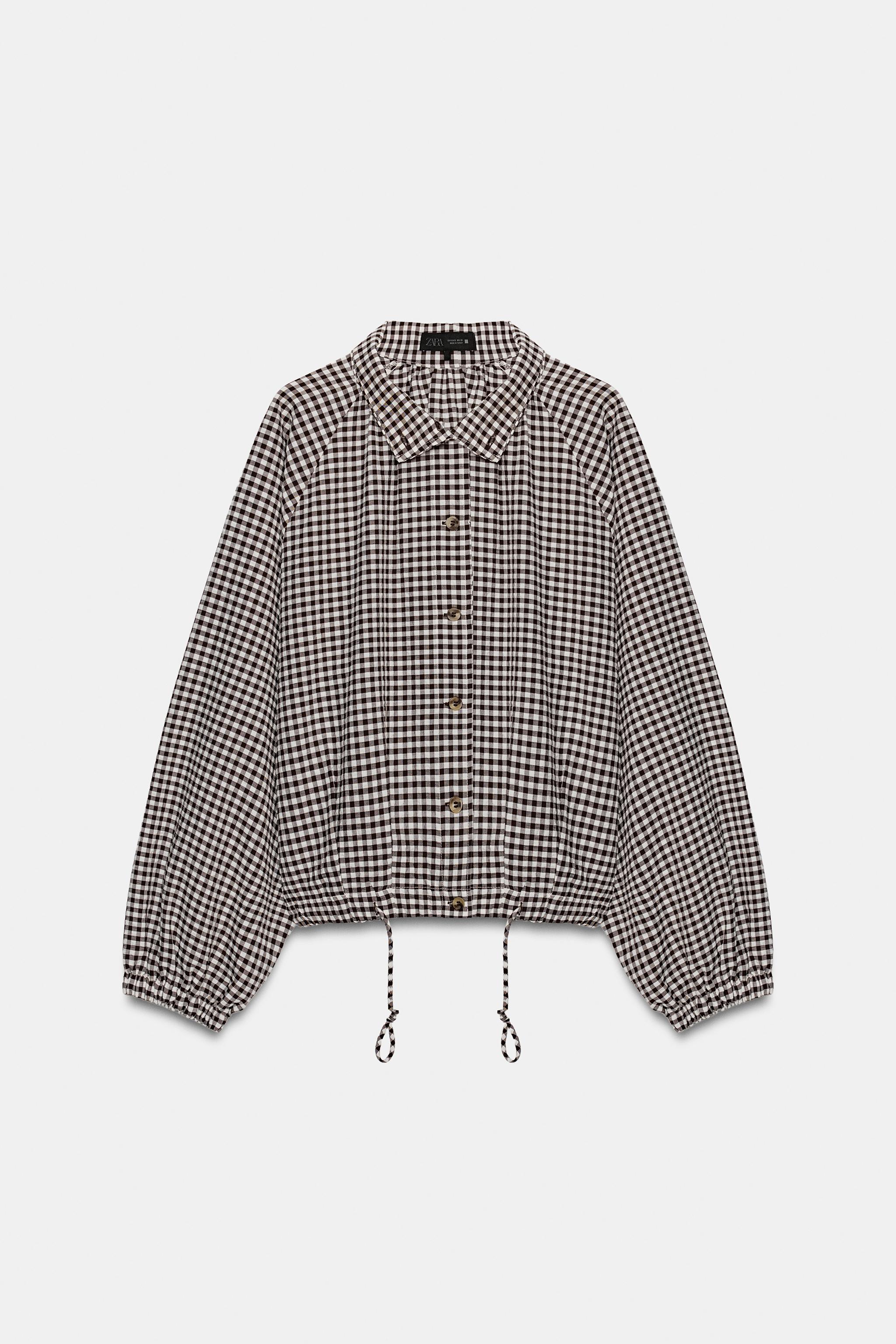 Plaid Jacket - Brown / Ecru - Xs