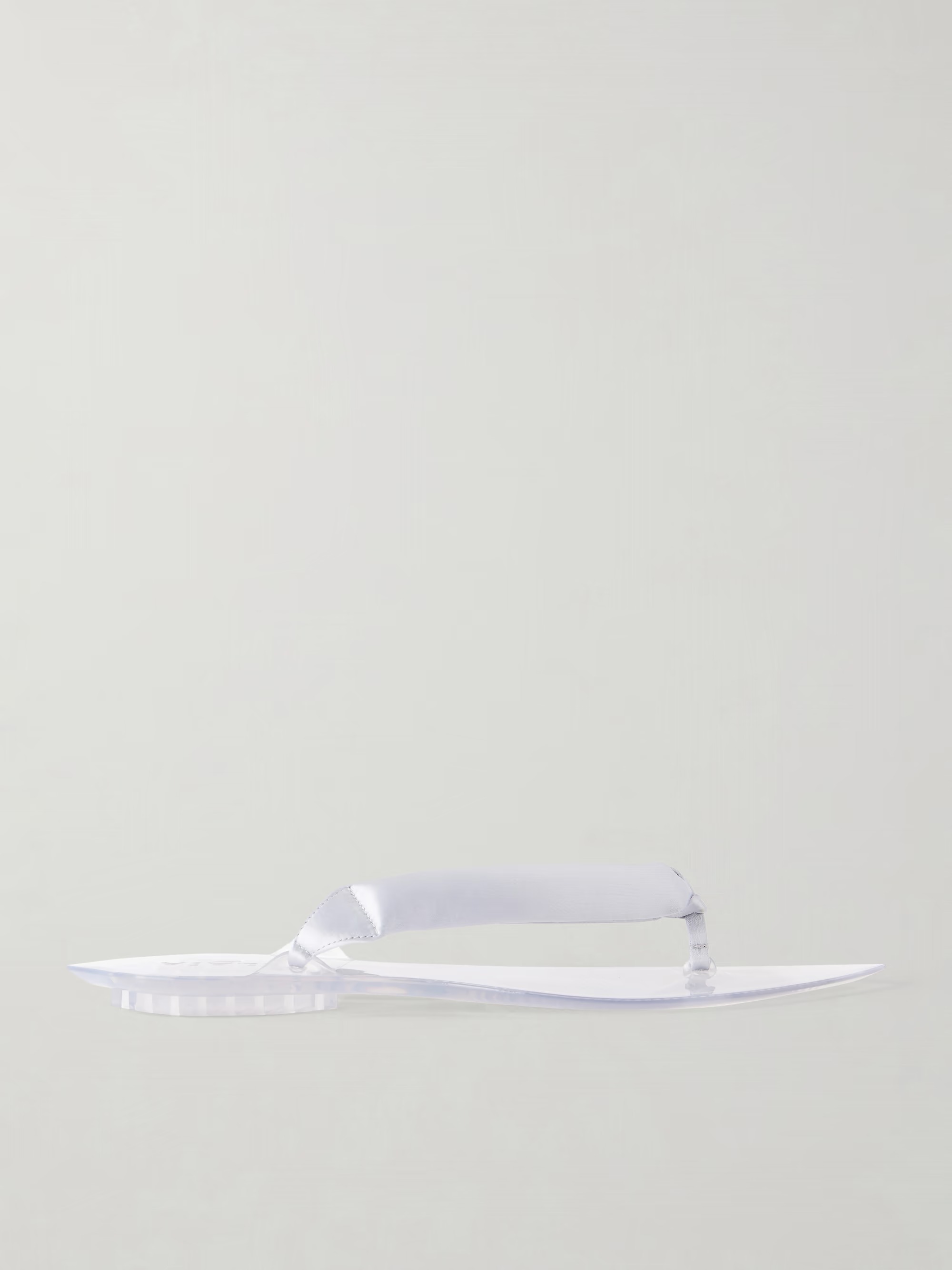 Ala&iuml;a, Invisible Jelly Satin-Trimmed Sandals