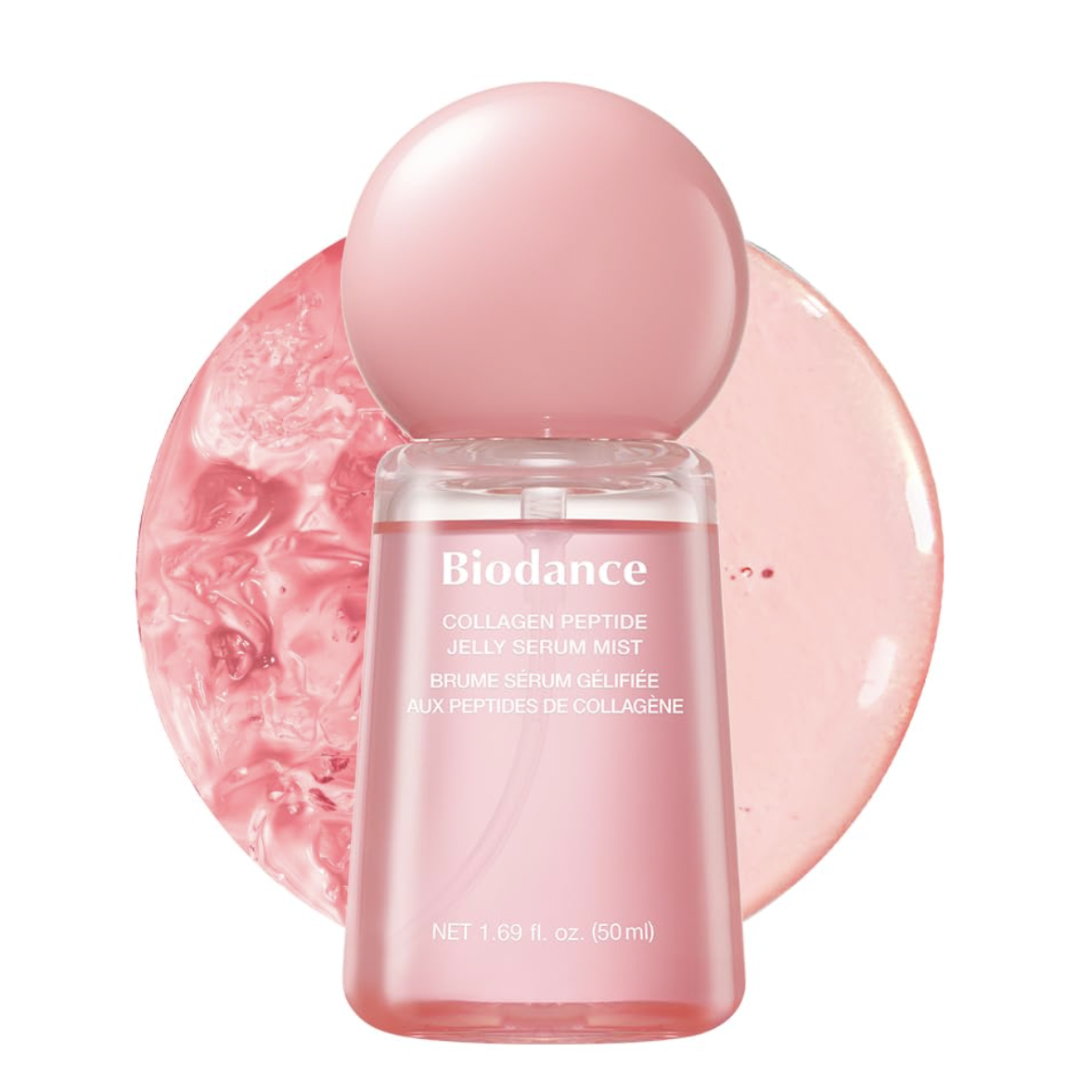 Biodance Collagen Peptides Jelly Serum Mist, Hydrating Face Mist, Plumping, Anti-Aging Face Spray, Sprayable Hydrogel, Travel Essentials & Self Care Gifts for Women, Korean Skin Care | 1.69 Fl.oz