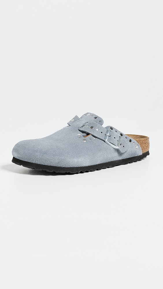 Boston Rivets Clogs - Stone Blue