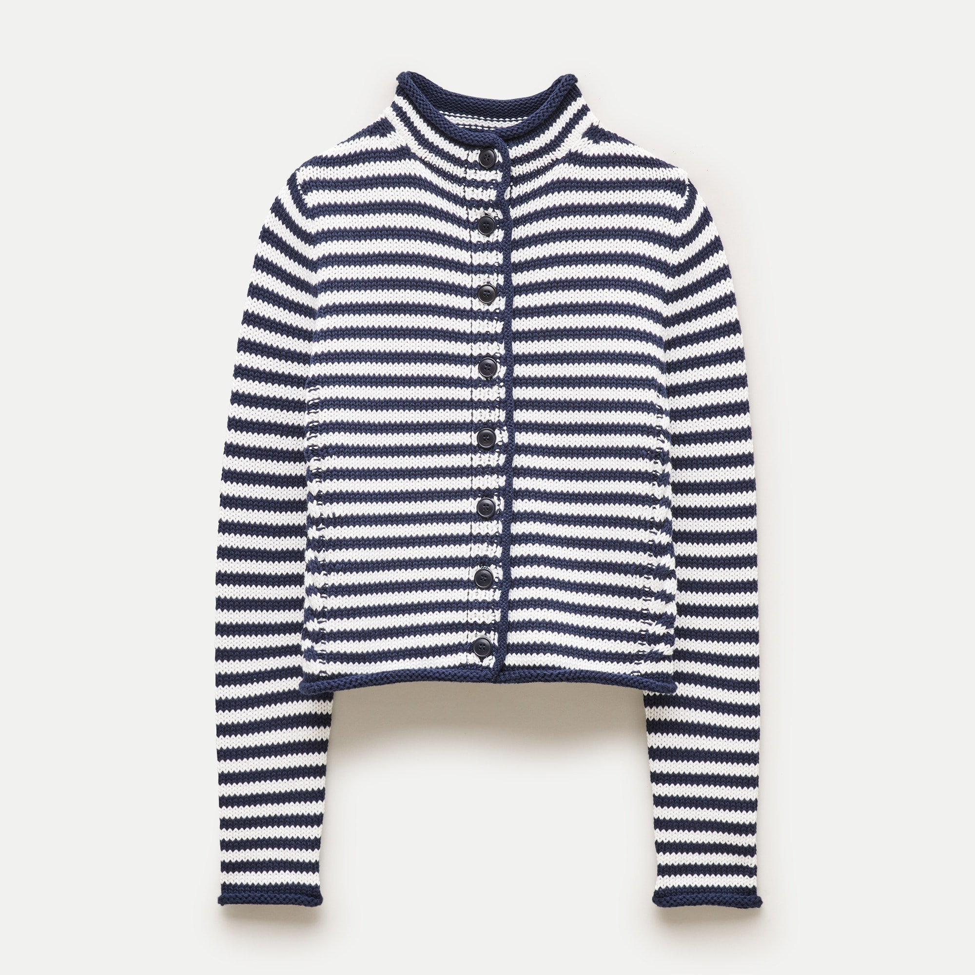 Rollneck&trade; Reversible Cardigan in Stripe