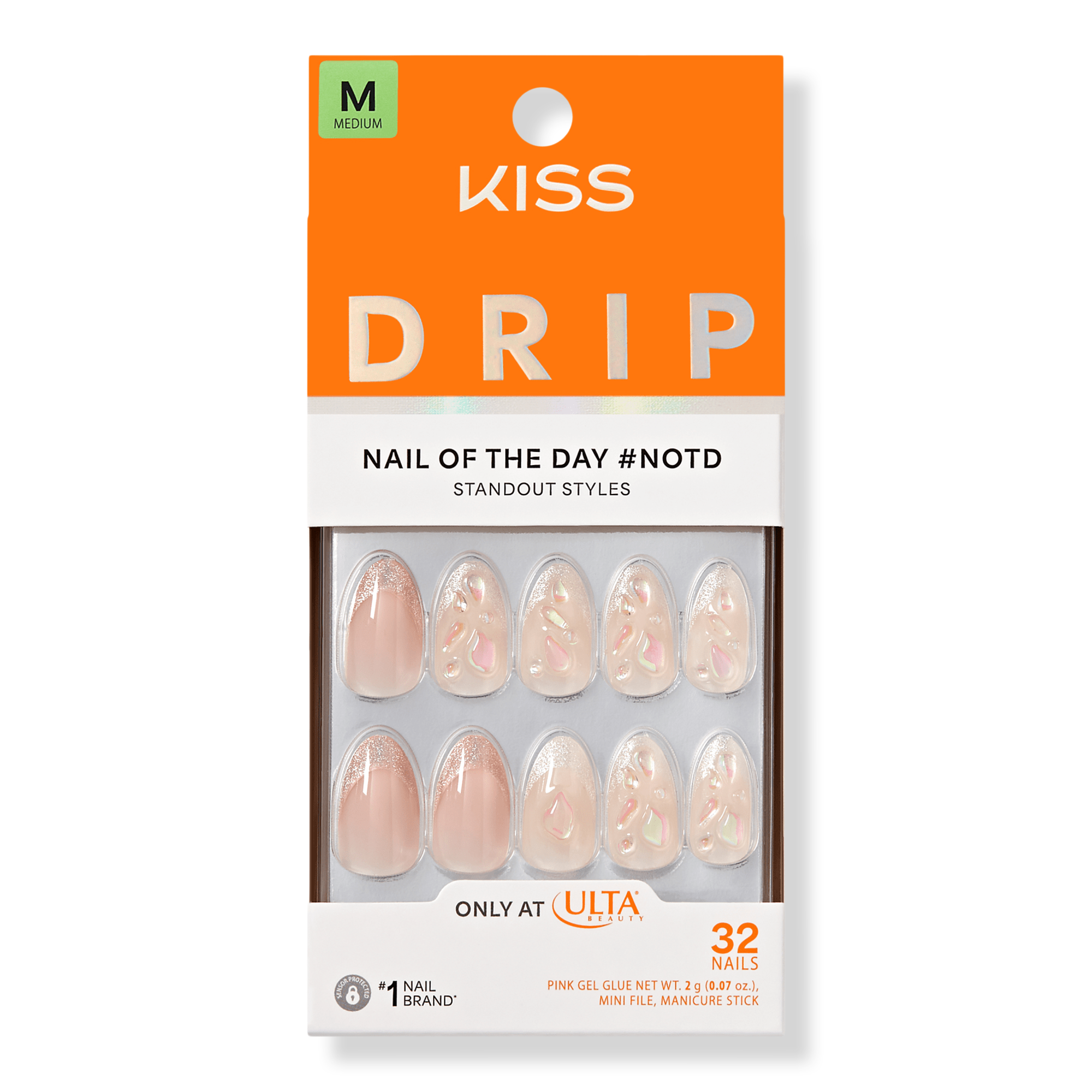 Drip Medium Press on Nails - Vivid