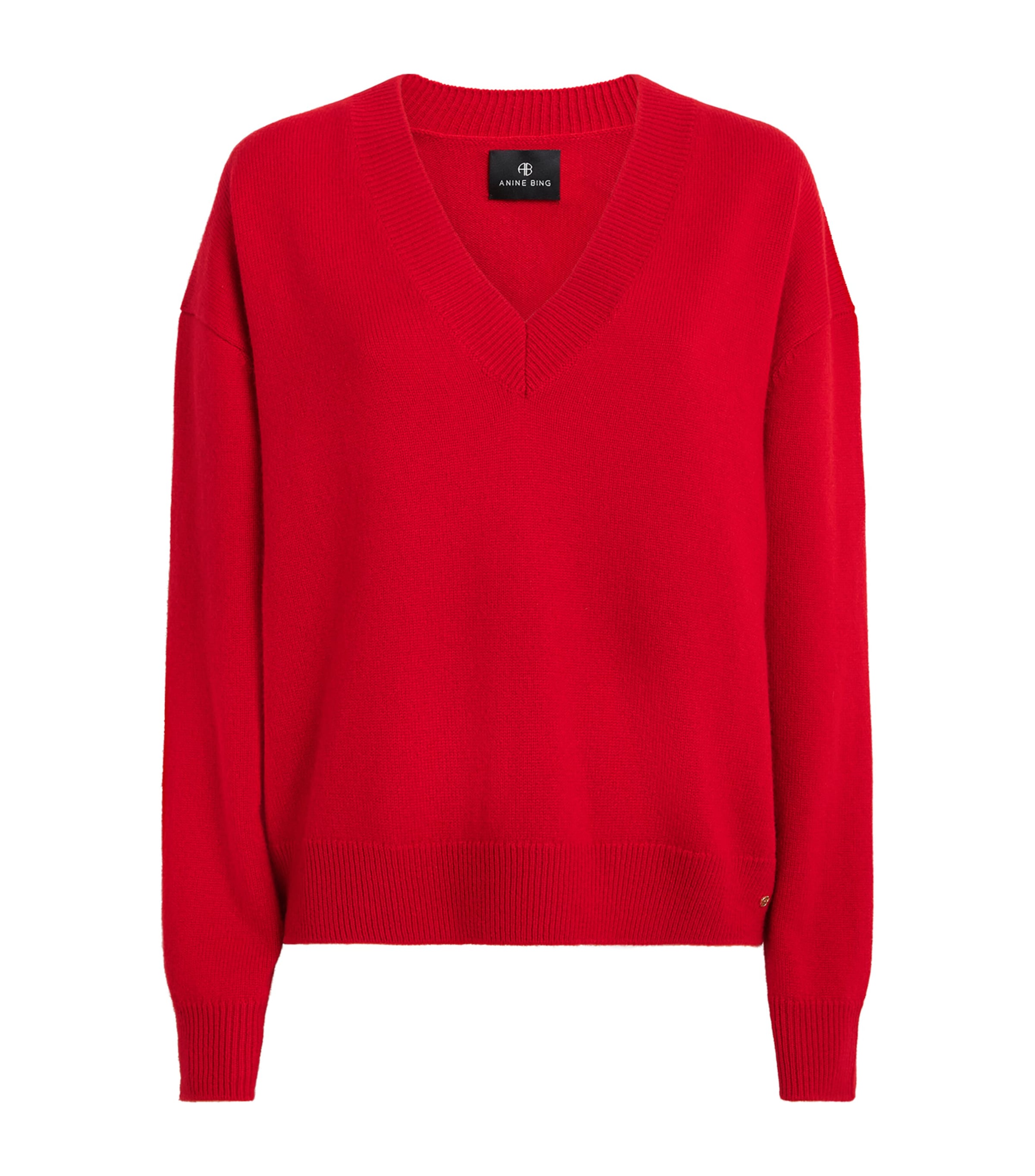 Anine Bing Cashmere V-Neck Lee Sweater