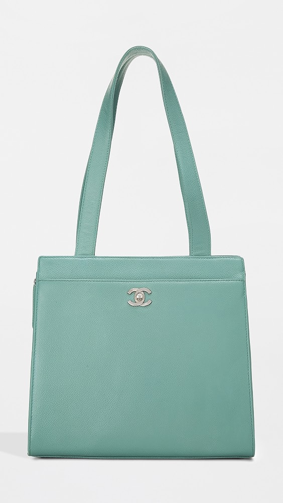 Chanel Caviar Medium Tote Bag - Green