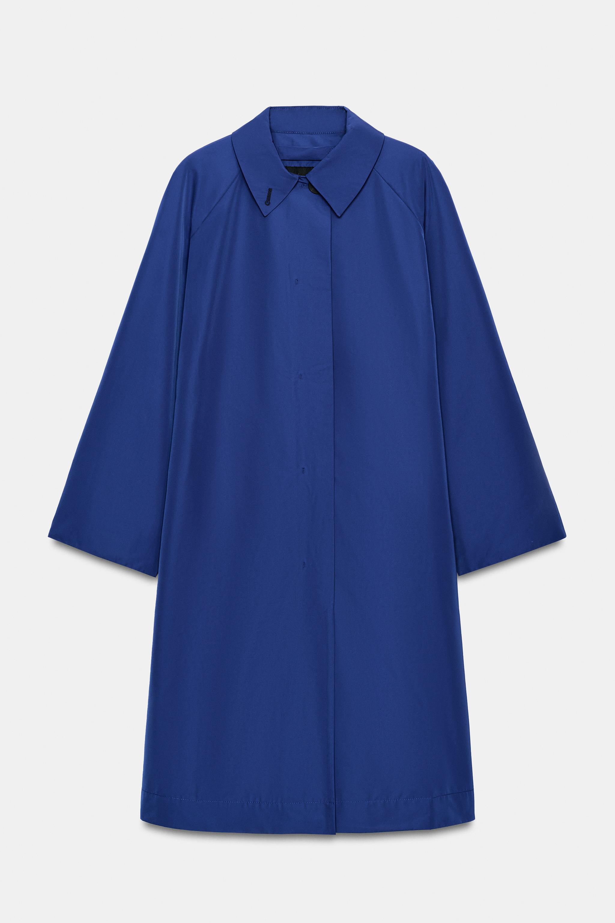 Zw Collection Midi Trench - Bluish - S