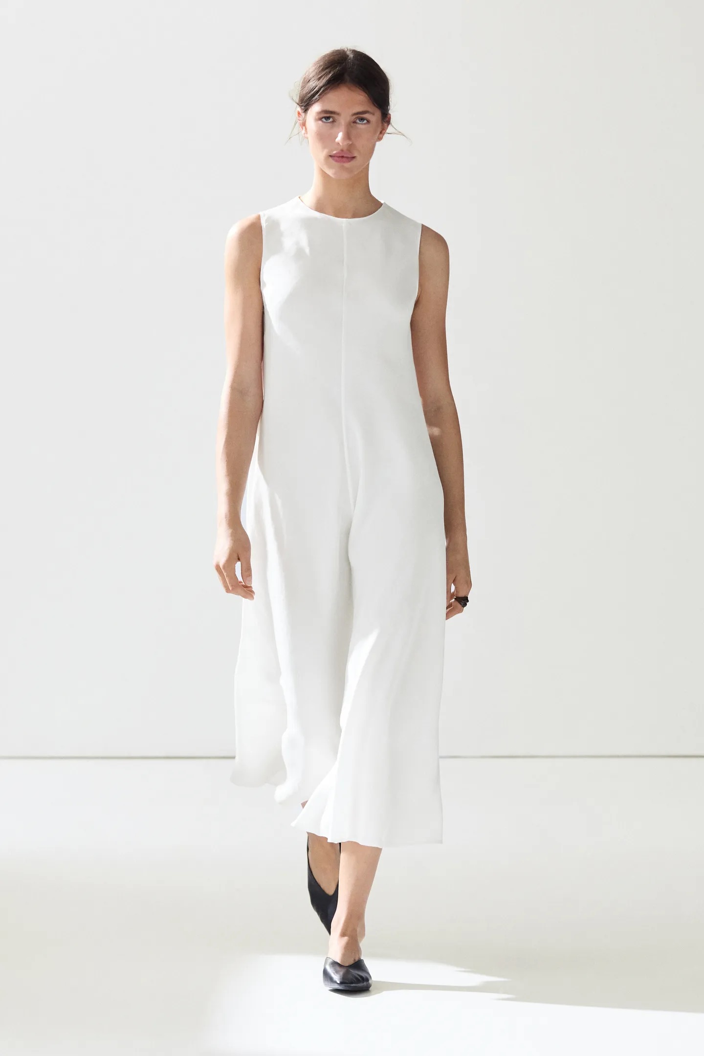 Massimo Dutti, Flowing Linen Midi Dress