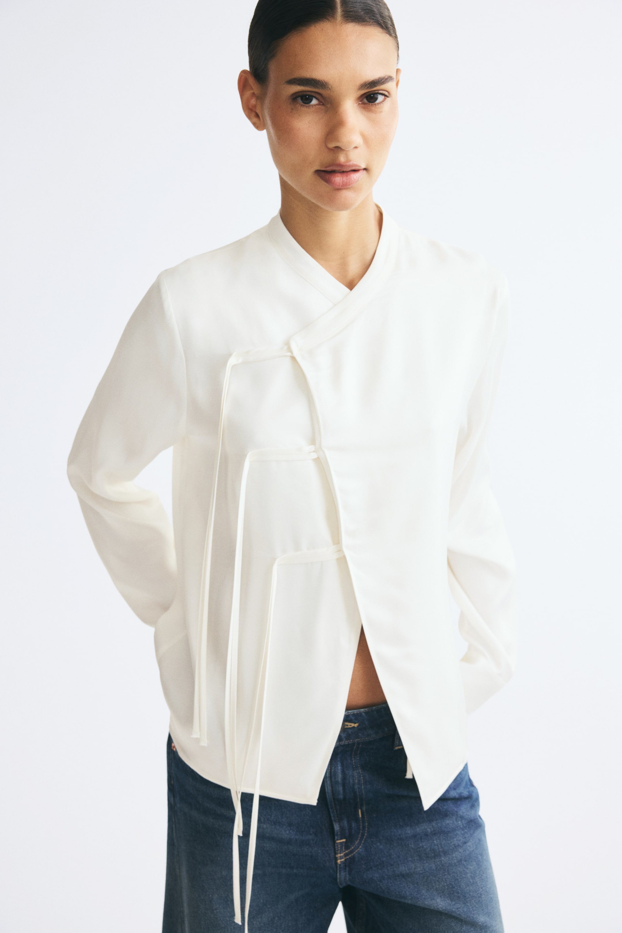Fringed Viscose Blouse