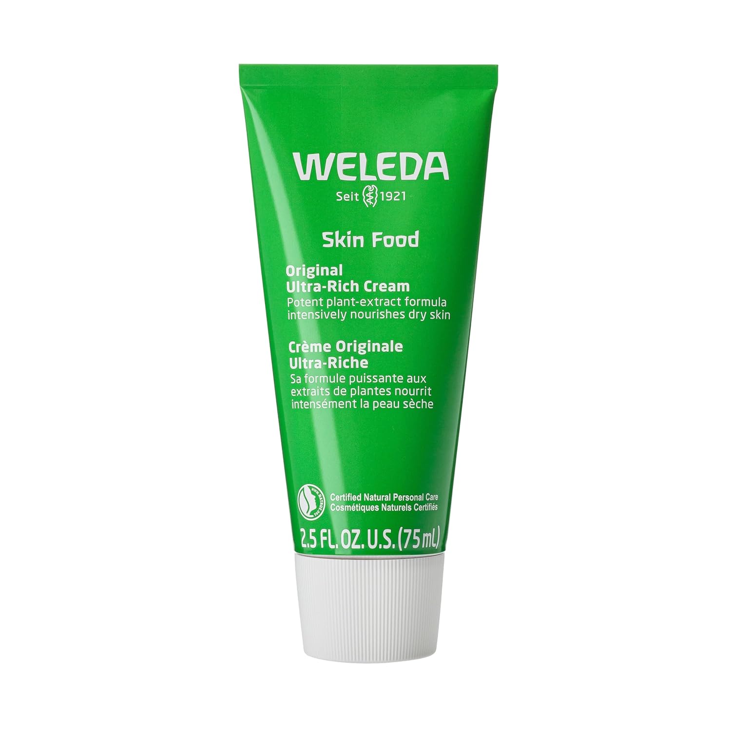 Weleda, Weleda Skin Food Original Ultra-Rich Body Cream 2.5 Fluid Ounce, Plant Rich Hydrating Moisturizer With Pansy, Chamomile and Calendula