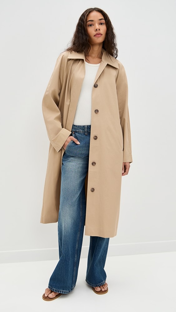 Leo Trench Coat - Dark Khaki
