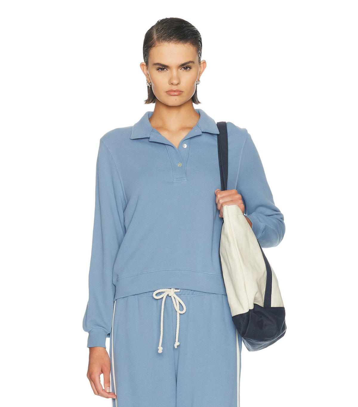DONNI., The Eco Terry Polo Sweatshirt