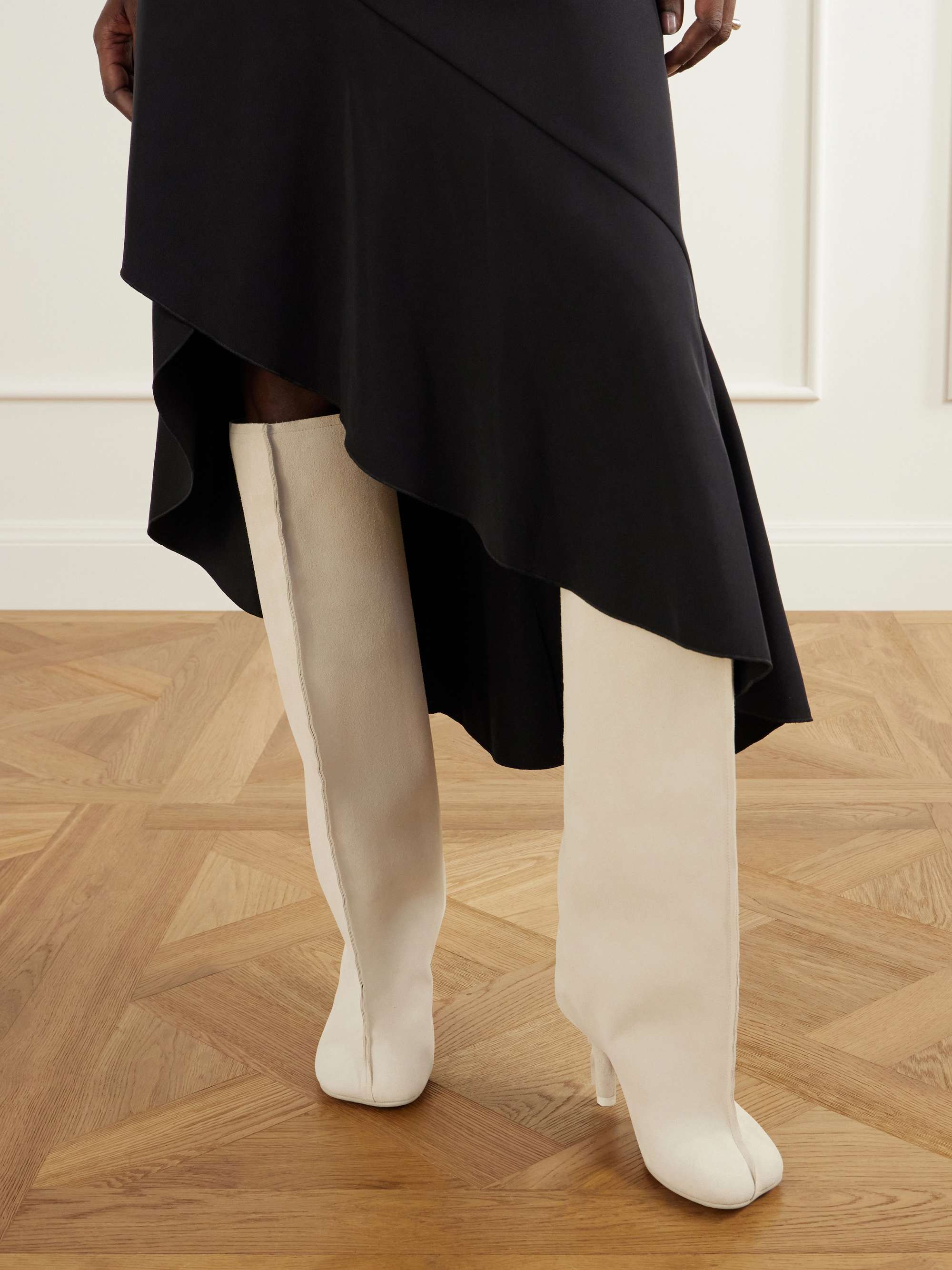 Suede Knee Boots