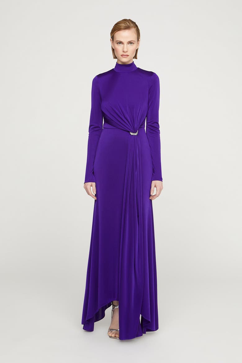 Mya Long Sleeve Jersey Dress