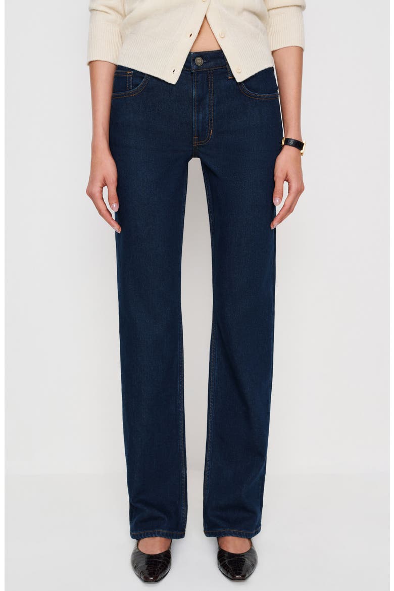 Elton Mid Rise Straight Leg Jeans