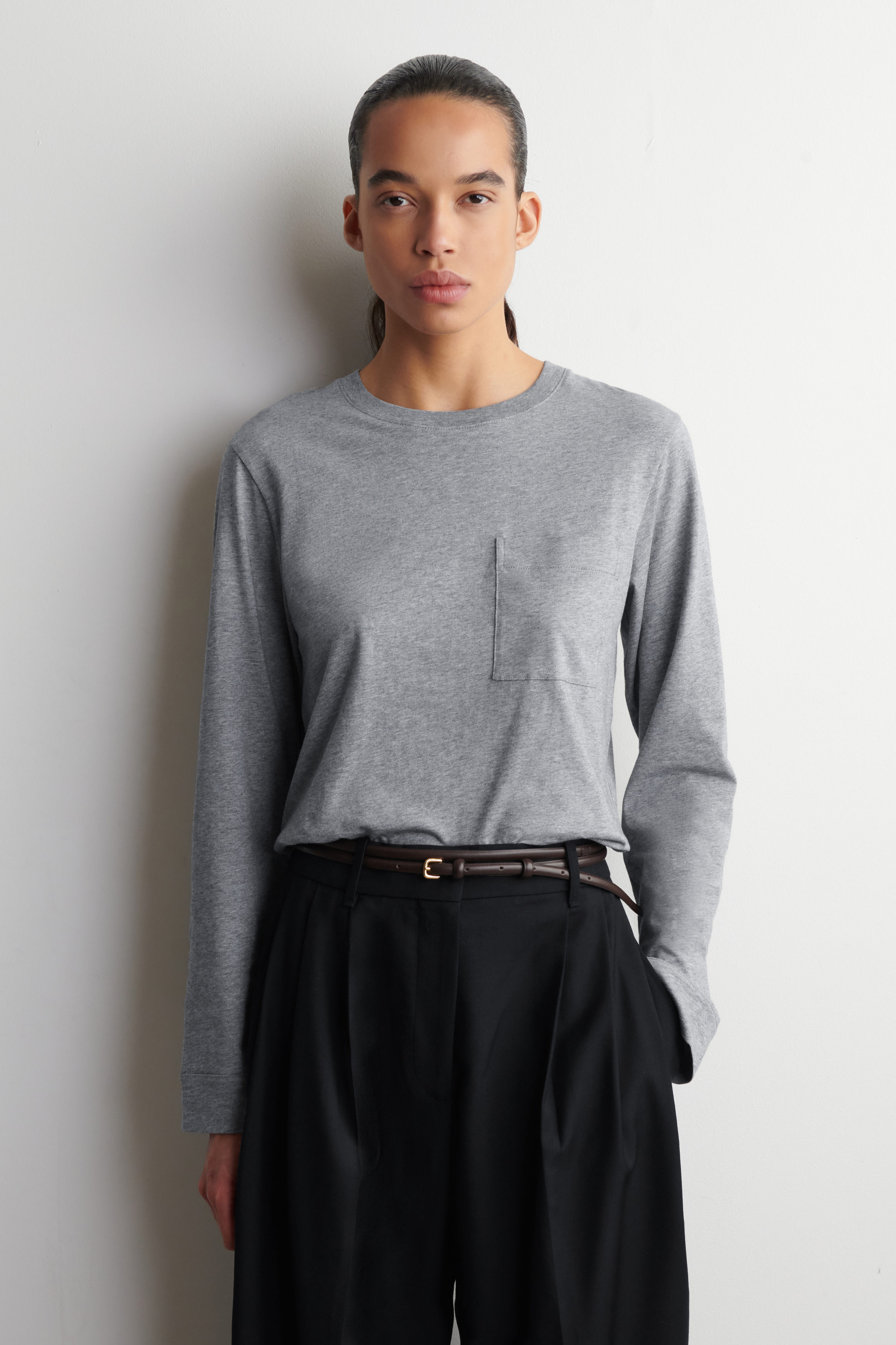 Cotton Long-Sleeved T-Shirt