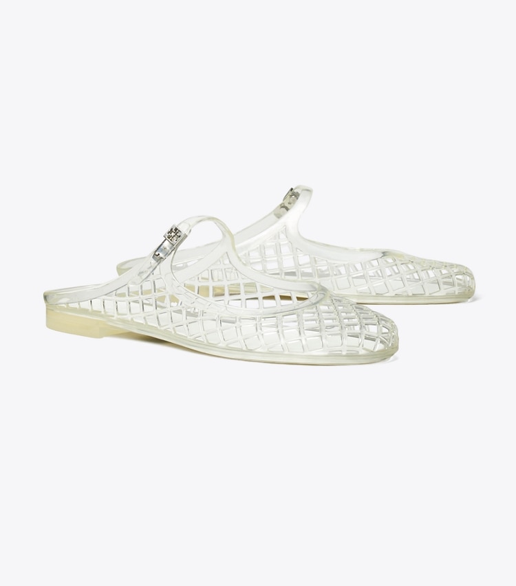 Tory Burch, Mellow Mary Jane Jelly in White, Size 10