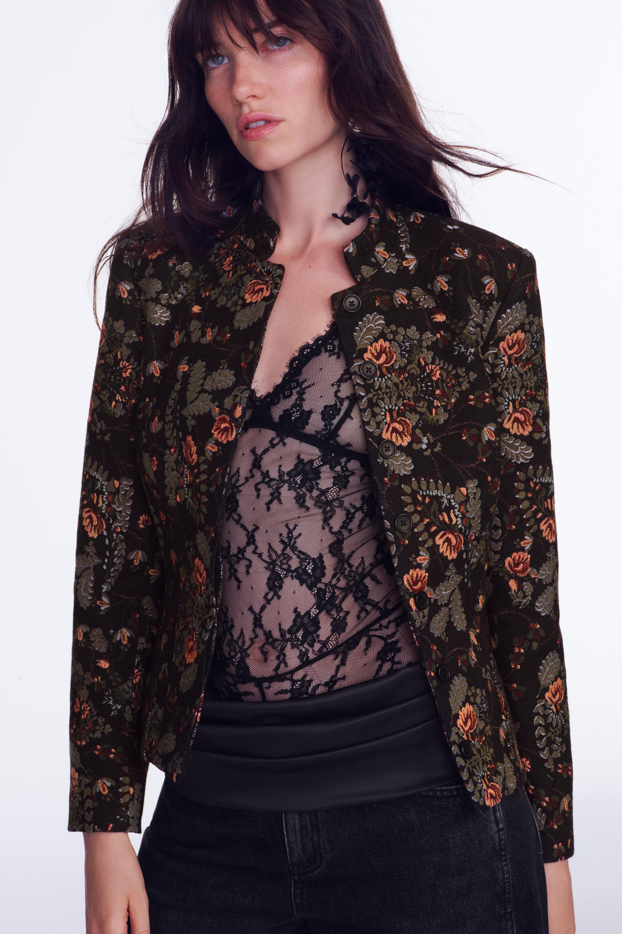 Zw Collection Peplum Jacket - Black - Xs