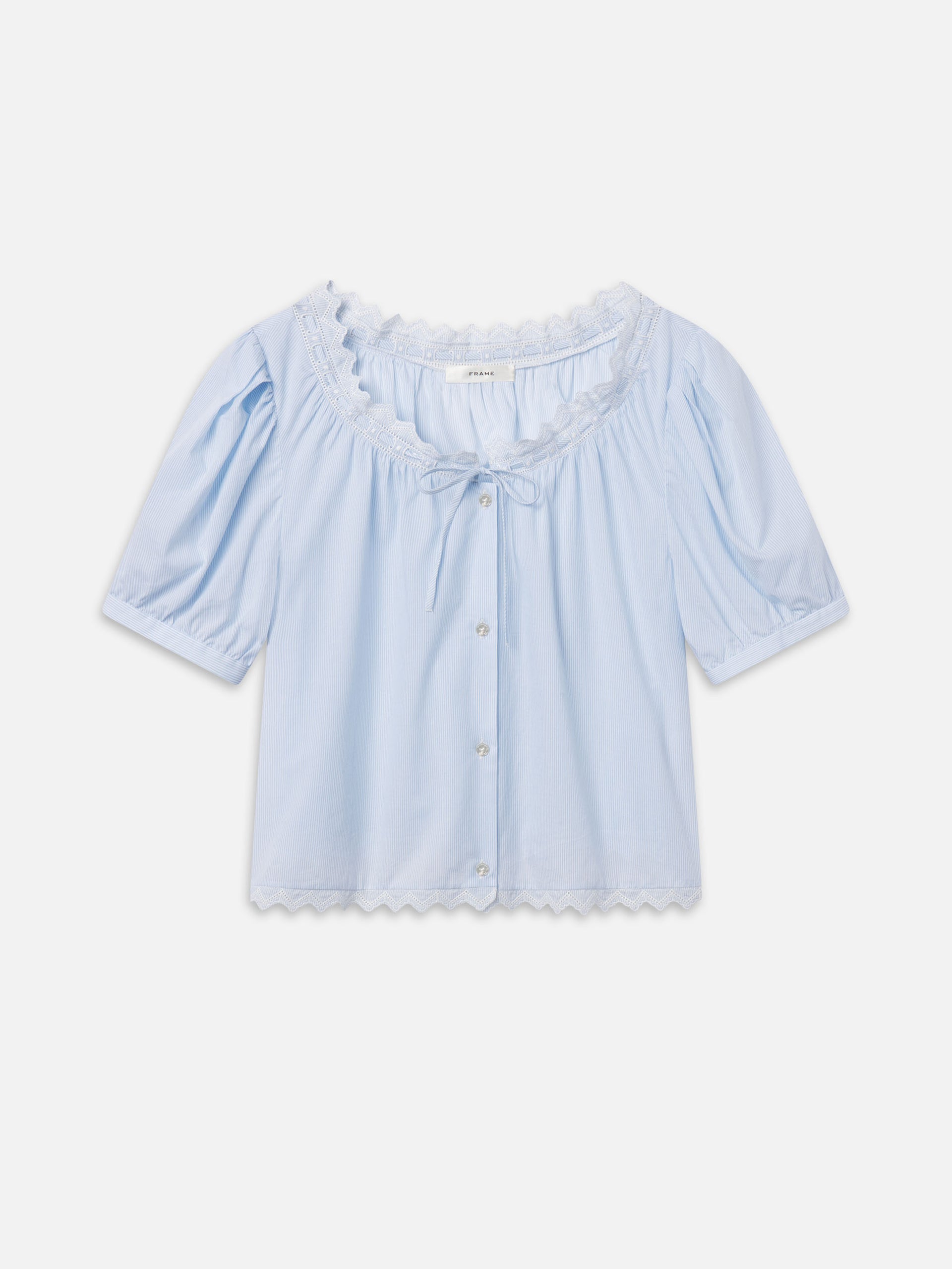 The Serene Top -- Powder Blue Multi - Xs / Powder Blue Multi