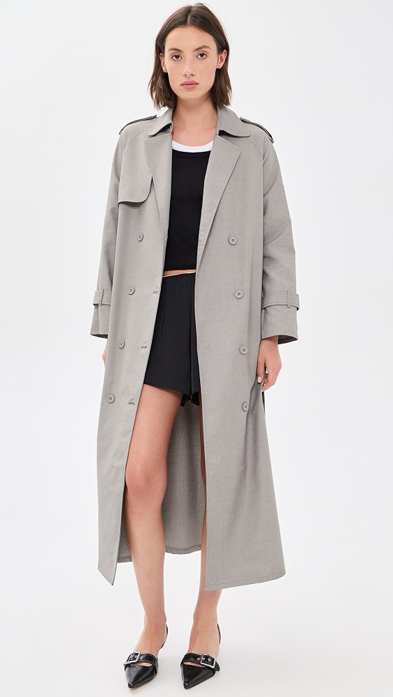 Penny Trench Coat - Ash