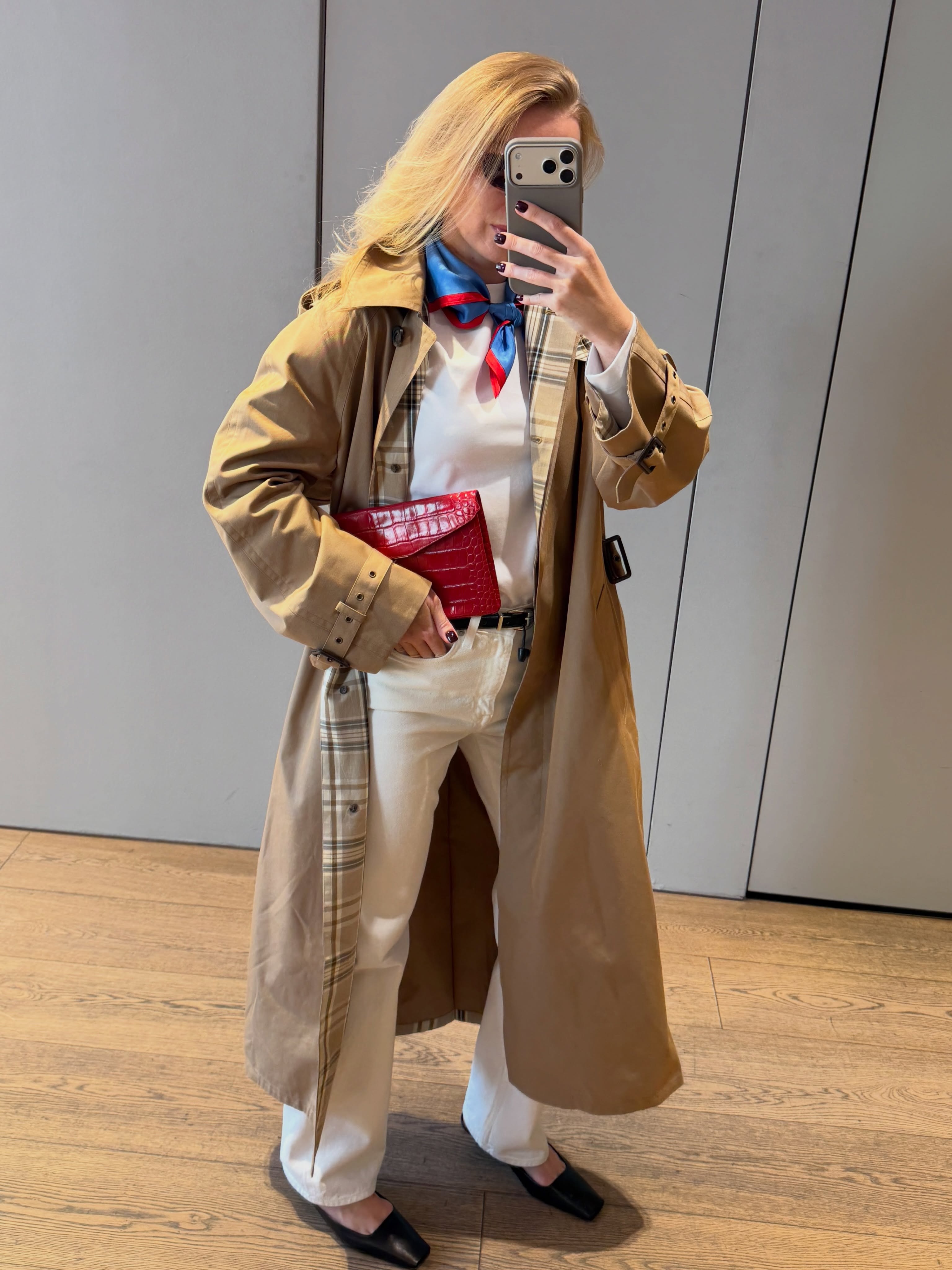 Woman wears outfit from COS autumn collection