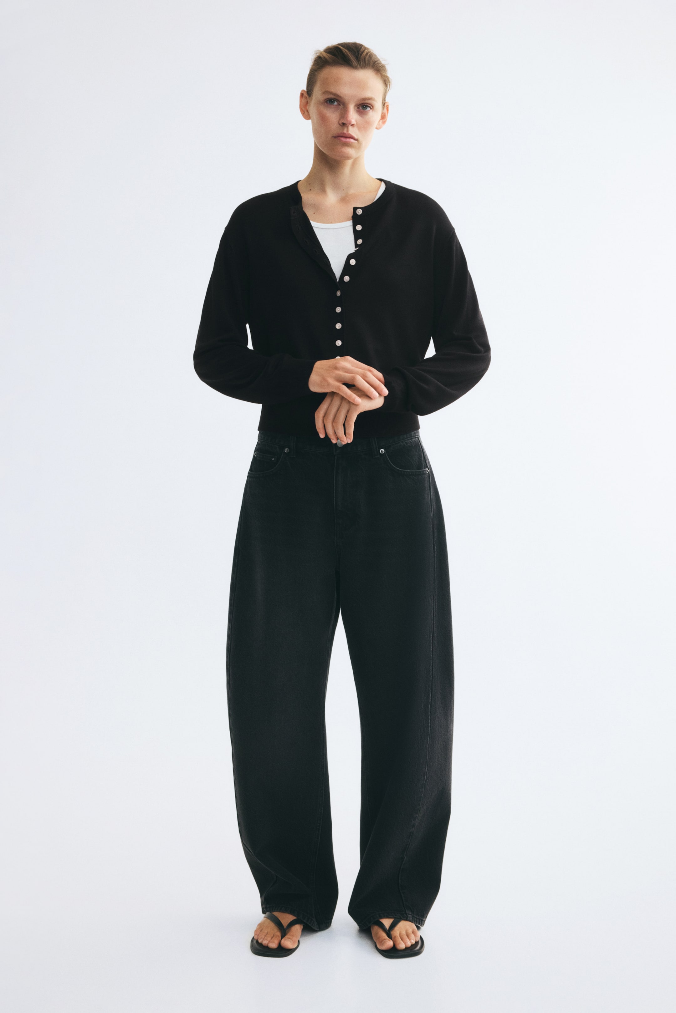 Fine-Knit Cardigan