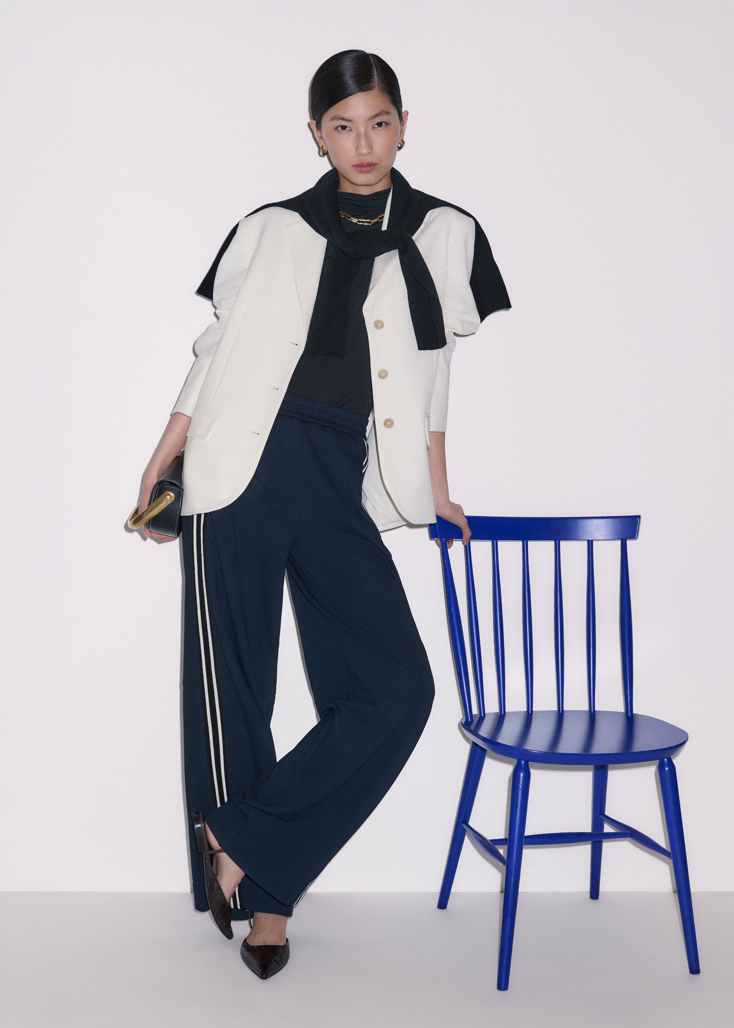 Side Stripe Barrel Trouser