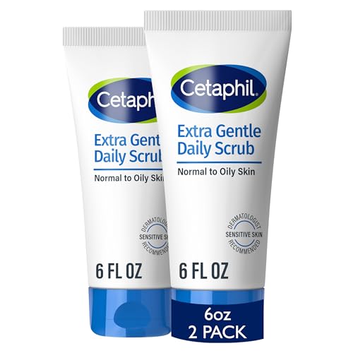 Cetaphil Exfoliating Face Wash, Gentle Daily Scrub, Sensitive Skin, 6oz