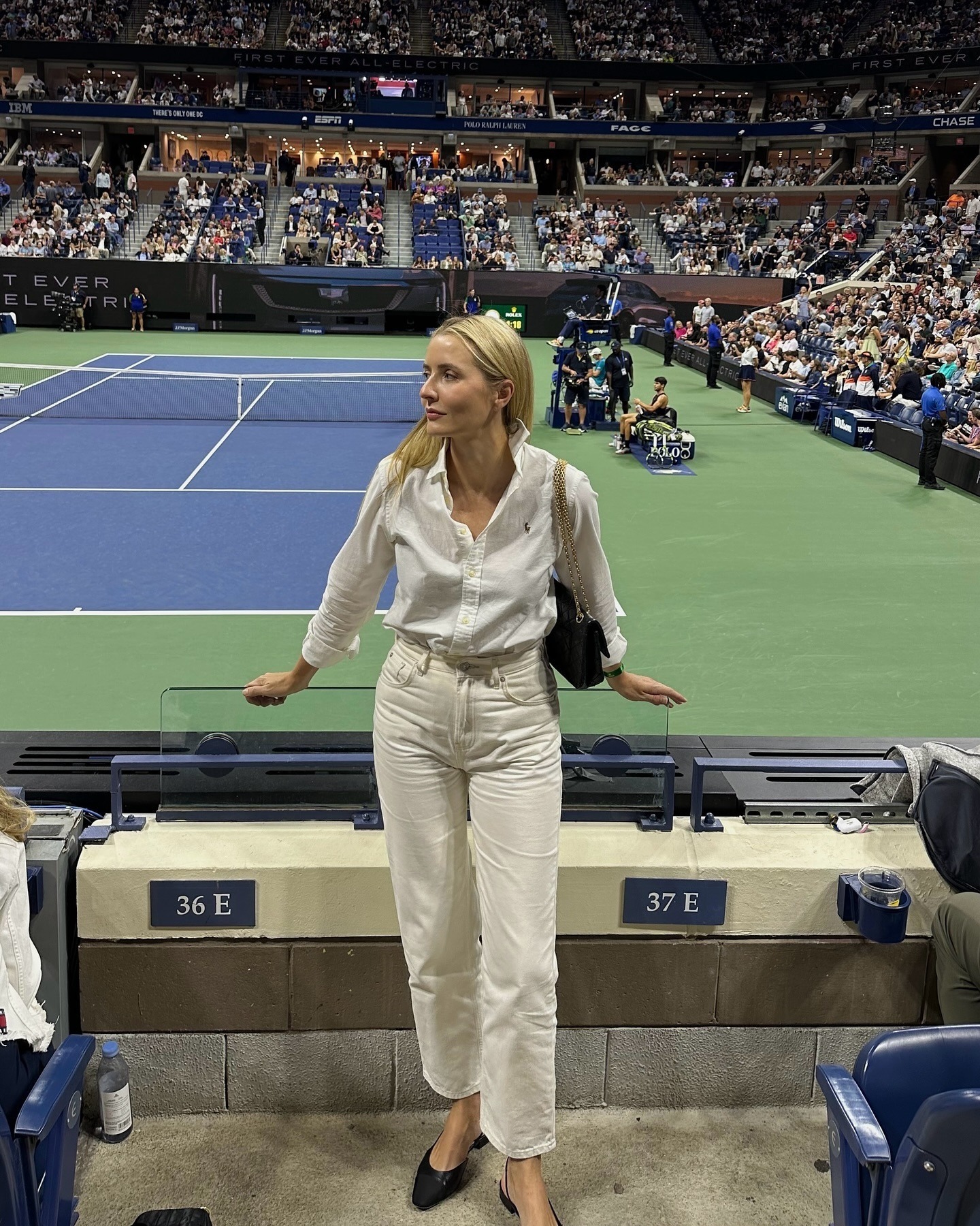 WWW editor attending the US Open.
