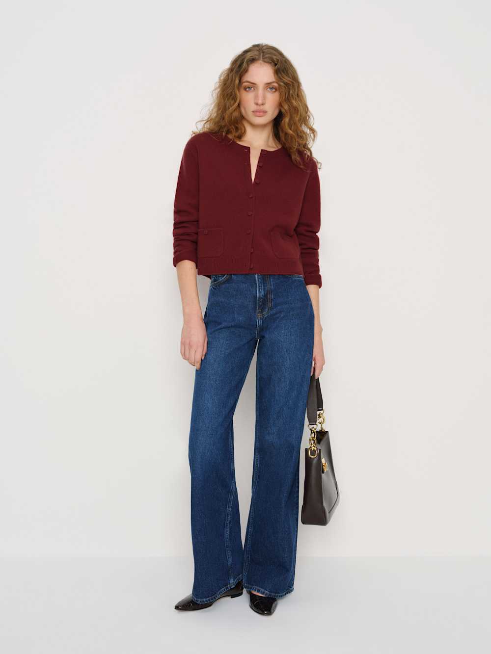 Clara Cashmere Crew Cardigan