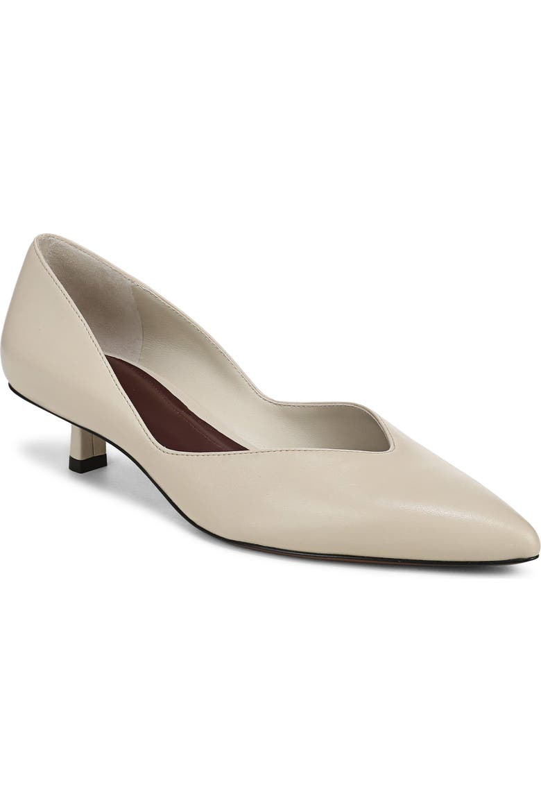 Hallie Pointed Toe Leather Pump