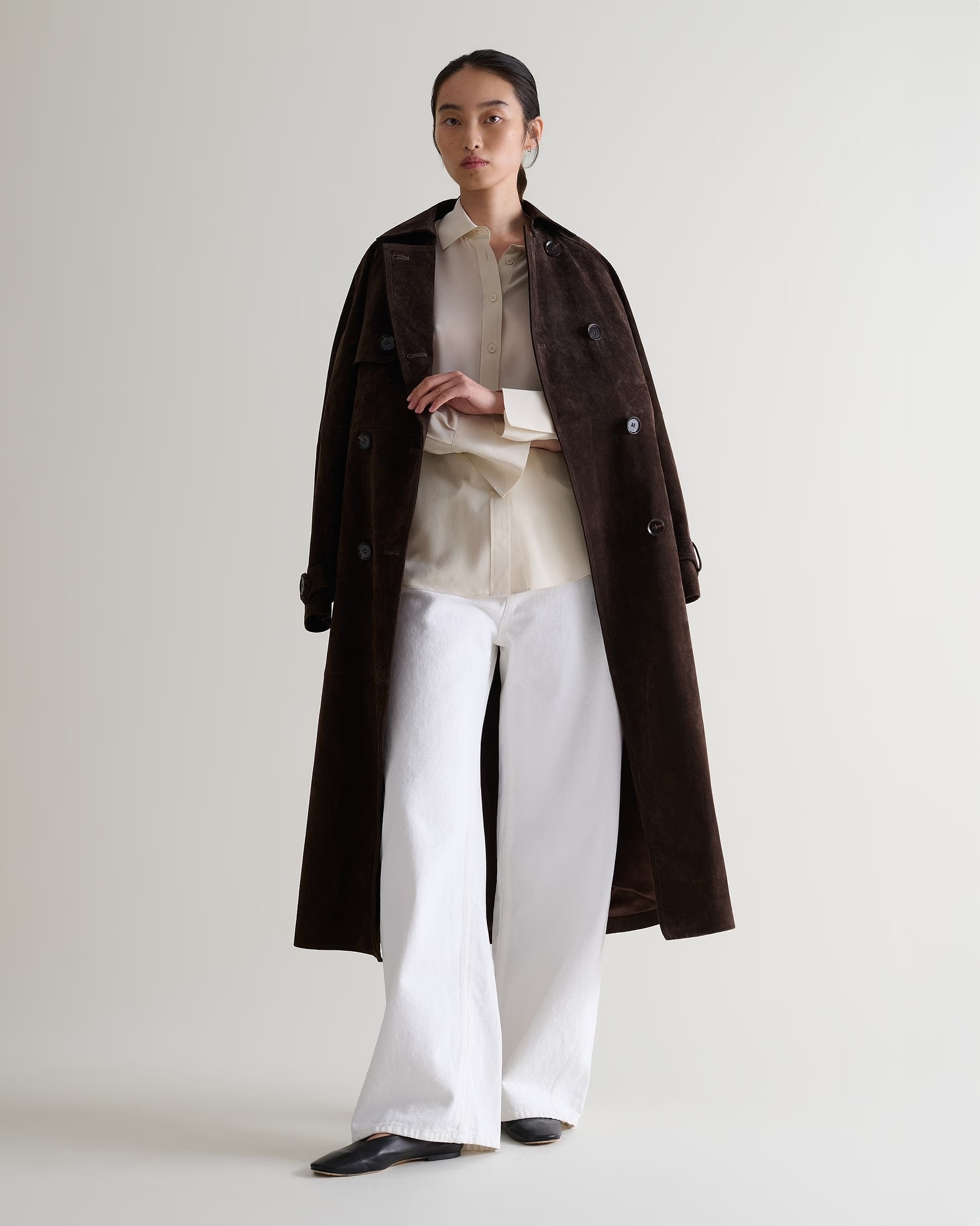 Rise & Fall, Suede Trench Coat