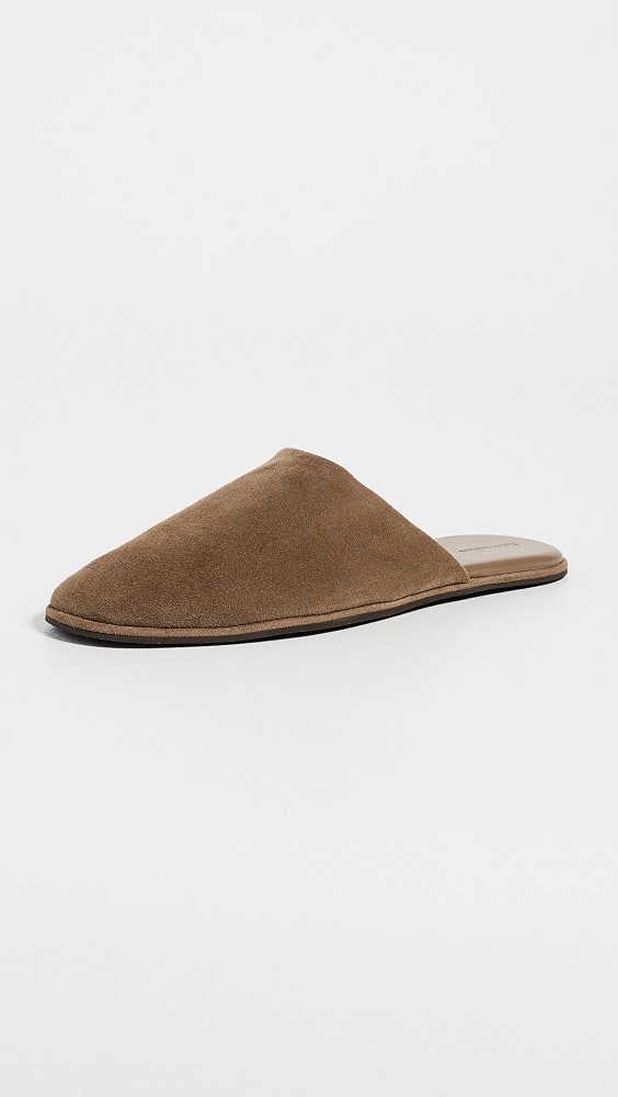Zealand Flat Mules - Farro Suede